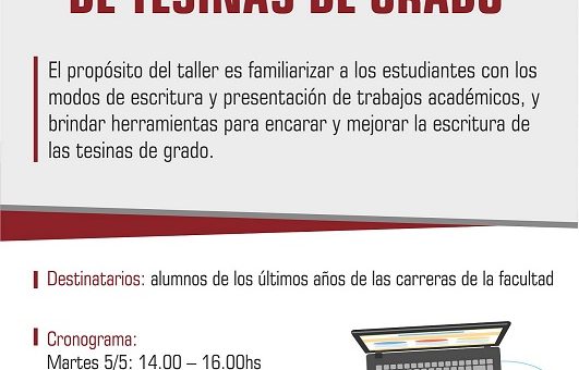 taller de tesinas afiche