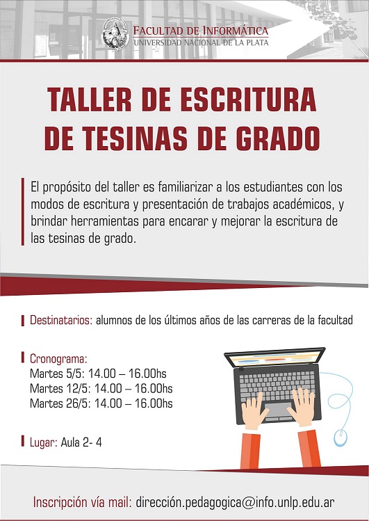 taller de tesinas afiche