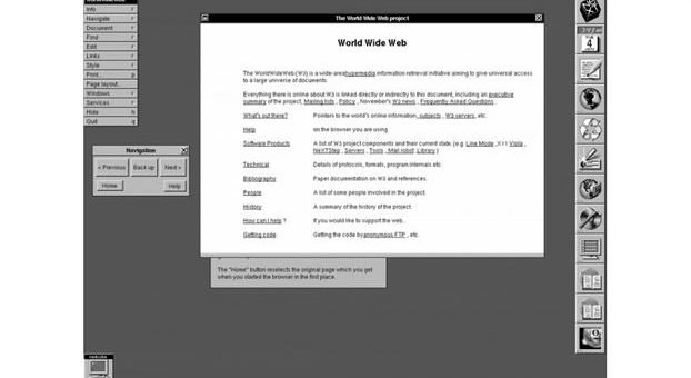Imagen aplicación de escritorio, que posee un texto con titulo Word Wid Web